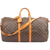 Louis Vuitton Canvas Monogram Keepall 55 Bandouliere