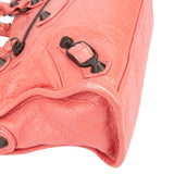 Balenciaga Pink Leather Mini City Handbag