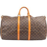 Louis Vuitton Canvas Monogram Keepall 55 Bandouliere