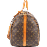 Louis Vuitton Canvas Monogram Keepall 55 Bandouliere