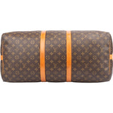 Louis Vuitton Canvas Monogram Keepall 55 Bandouliere