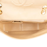 Chanel Quilted Bicolor Lambskin 24K Gold Single Flap Crossbody Bag