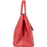 Prada Red Saffiano Leather Galleria Handbag