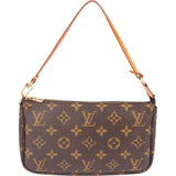Louis Vuitton Canvas Monogram Pochette Accessoire Handbag