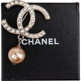 Chanel CC Pearl Brooch