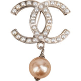 Chanel CC Pearl Brooch
