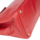 Prada Red Saffiano Leather Galleria Handbag