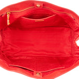 Prada Red Saffiano Leather Galleria Handbag
