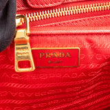 Prada Red Saffiano Leather Galleria Handbag