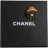 Chanel CC Emaille Camellia Mini Brooch Pin