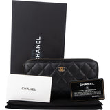 Chanel Quilted Caviar Leather Wallet
