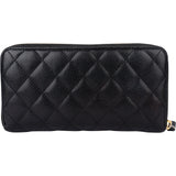 Chanel Quilted Caviar Leather Wallet