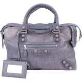Balenciaga Classic Lilac Leather City Handbag