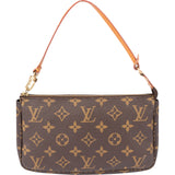 Louis Vuitton Canvas Monogram Pochette Accessoire Handbag