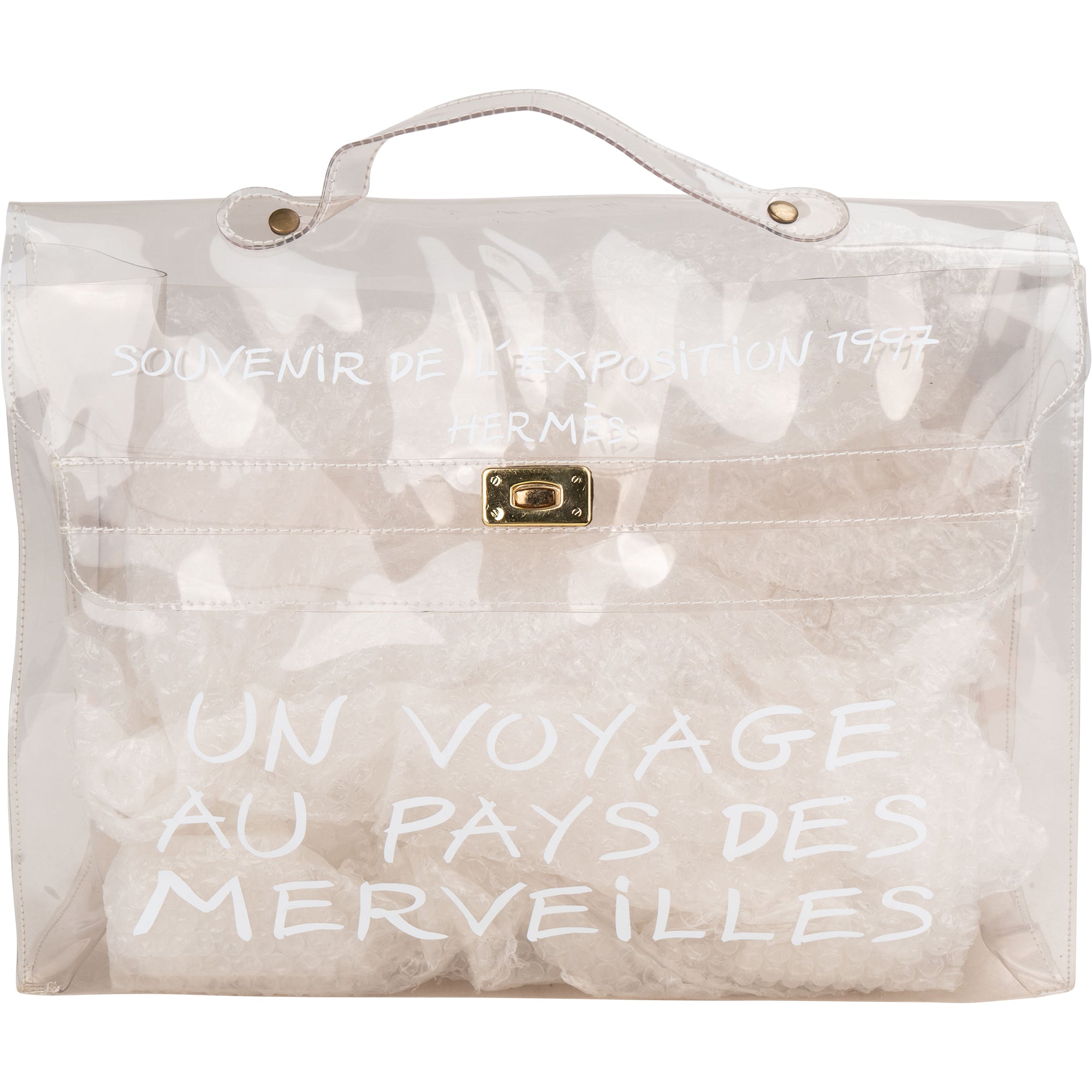 Hermès Transparent Souvenir 1997 Kelly Handbag - vintageandkickz