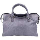 Balenciaga Classic Lilac Leather City Handbag