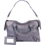 Balenciaga Classic Lilac Leather City Handbag