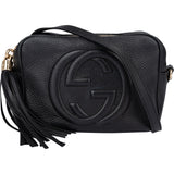 Gucci Black Leather GG Soho Crossbody Bag