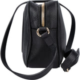 Gucci Black Leather GG Soho Crossbody Bag