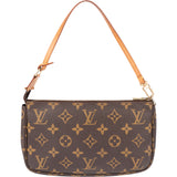 Louis Vuitton Canvas Monogram Pochette Accessoire Handbag