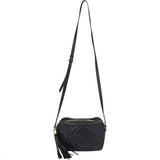 Gucci Black Leather GG Soho Crossbody Bag