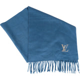 Louis Vuitton Bleu Cashmere Jhelam Scarf