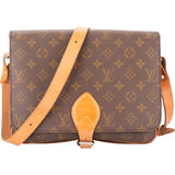 Louis Vuitton Canvas Monogram Cartouchiere GM Crossbody Bag