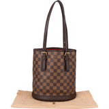 Louis Vuitton Damier Ebene Monogram Bucket PM Handbag