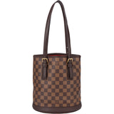 Louis Vuitton Damier Ebene Monogram Bucket PM Handbag