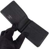 Louis Vuitton Black Taiga Leather Slender Wallet