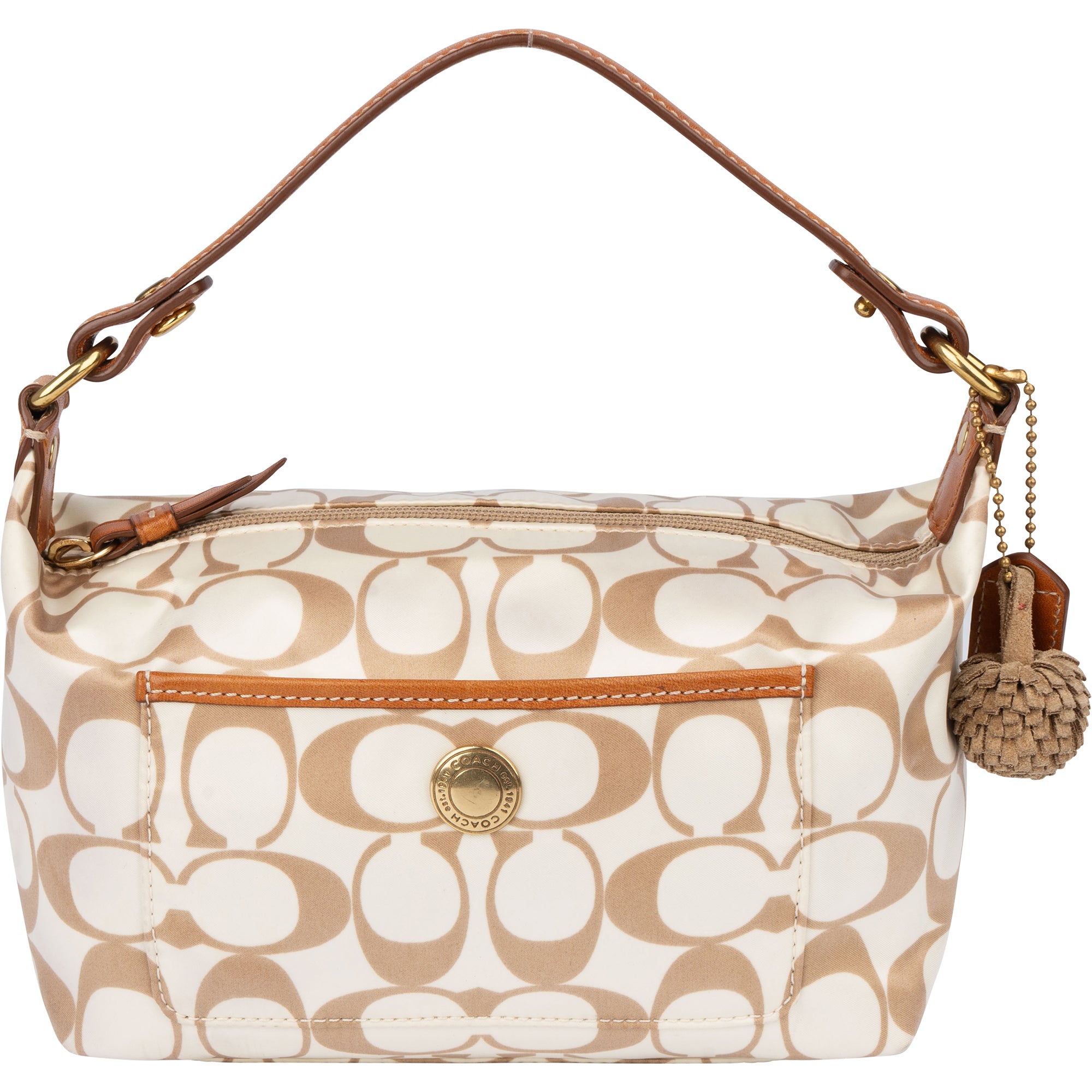 Coach Monogram Mini Handbag - vintageandkickz