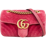 Gucci Velvet GG Marmont Crossbdoy Bag