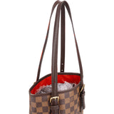 Louis Vuitton Damier Ebene Monogram Bucket PM Handbag