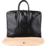 Louis Vuitton Noir Epi Leather Porte Documents Handbag