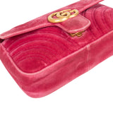 Gucci Velvet GG Marmont Crossbdoy Bag