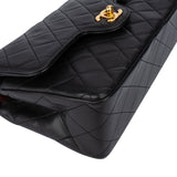 Chanel Quilted Lambskin 24K Gold Small Double Flap Crossbody Bag
