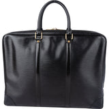 Louis Vuitton Noir Epi Leather Porte Documents Handbag