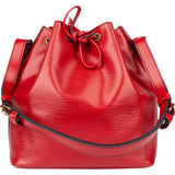 Louis Vuitton Rouge Epi Leather Sac Noe Petit Shoulder Bag
