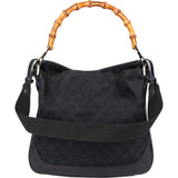 Gucci GG Monogram Bamboo Handbag