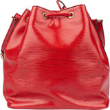 Louis Vuitton Rouge Epi Leather Sac Noe Petit Shoulder Bag