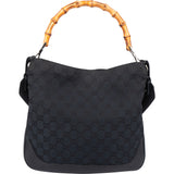 Gucci GG Monogram Bamboo Handbag