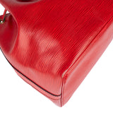 Louis Vuitton Rouge Epi Leather Sac Noe Petit Shoulder Bag