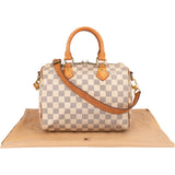 Louis Vuitton Damier Azur Monogram Speedy 25 Handbag