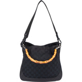 Gucci GG Monogram Bamboo Handbag