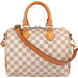 Louis Vuitton Damier Azur Monogram Speedy 25 Handbag