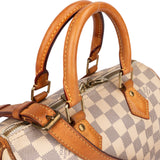 Louis Vuitton Damier Azur Monogram Speedy 25 Handbag
