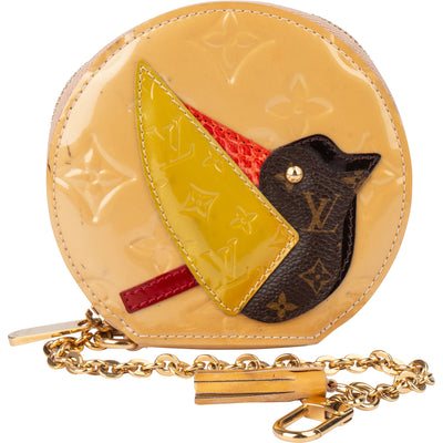 Louis Vuitton Limited Vernis Monogram Bird Coin Purse