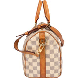 Louis Vuitton Damier Azur Monogram Speedy 25 Handbag