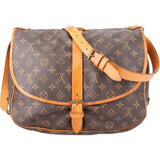 Louis Vuitton Canvas Monogram Saumur 35 Crossbody Bag