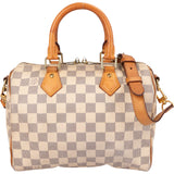 Louis Vuitton Damier Azur Monogram Speedy 25 Handbag